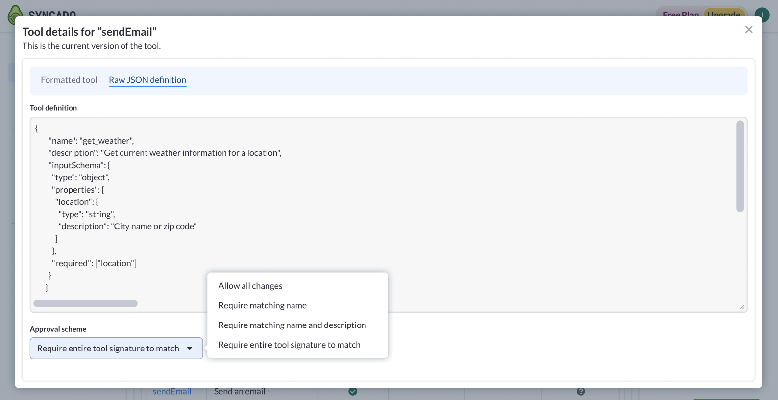 syncado tool details